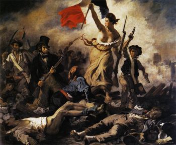 Eugene Delacroix  zgrlk Halka nderlik Ediyor